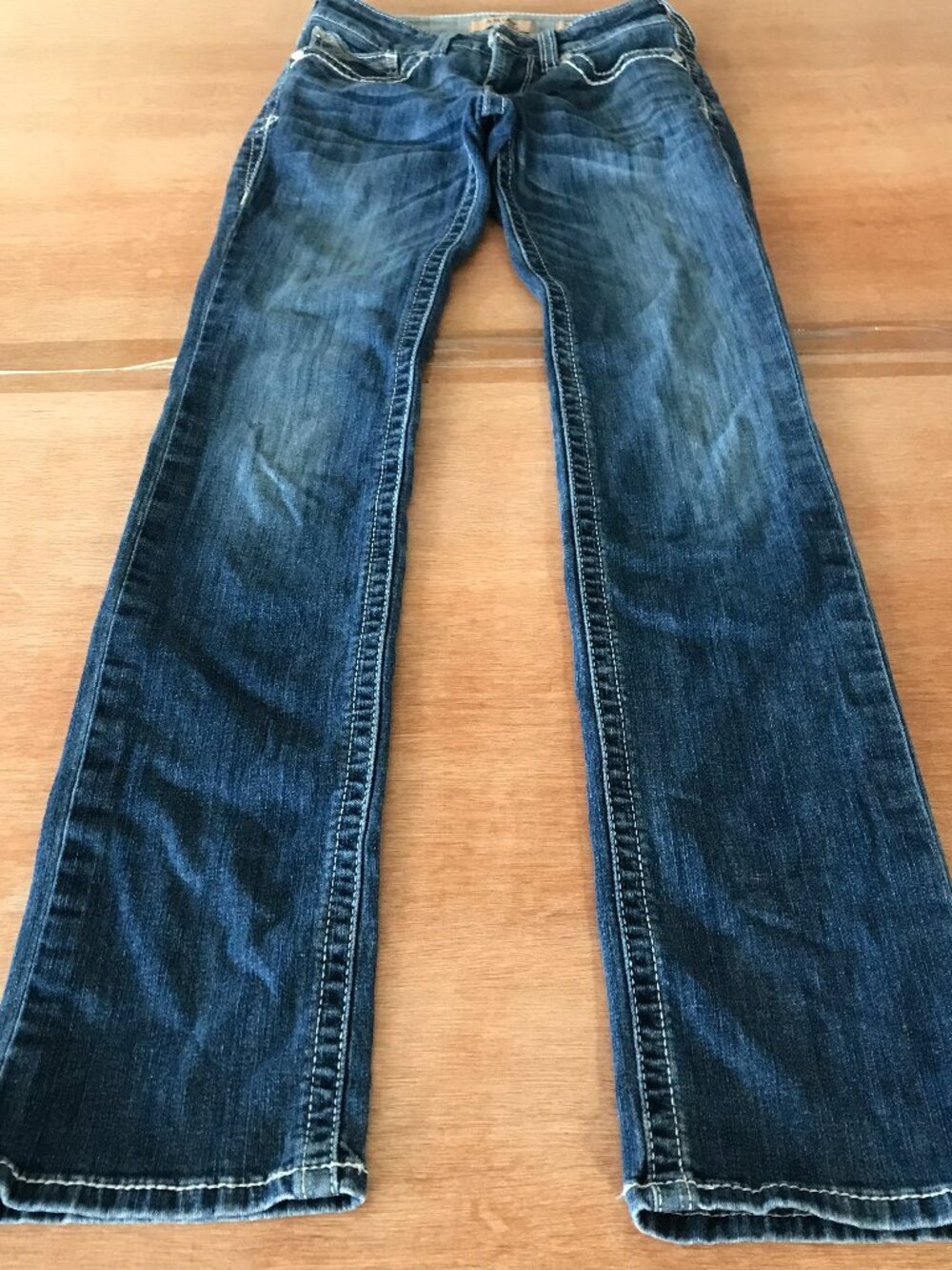Ariat Straight Leg Jeans Women 27L Blue Low Rise Medium Wash Stretch Slimming